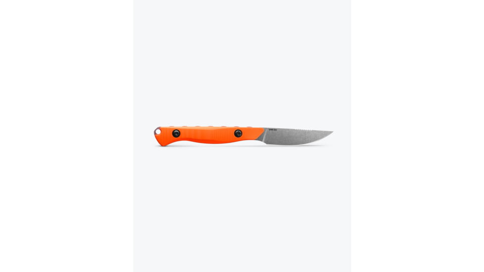 Benchmade Flyway Fixed Blade Knife, 2.7in, CPM-154 Stainless Steel, Straight Back Blade, G10, Orange Handle, 15700