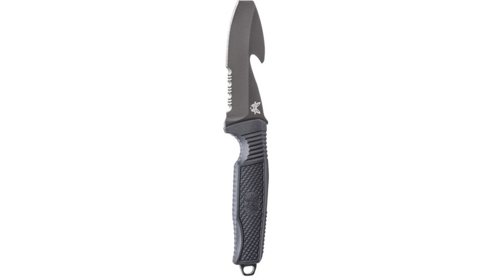 Benchmade H2O Fixed Blade Knife, Serrated Black Blade, 112SBK-BLK