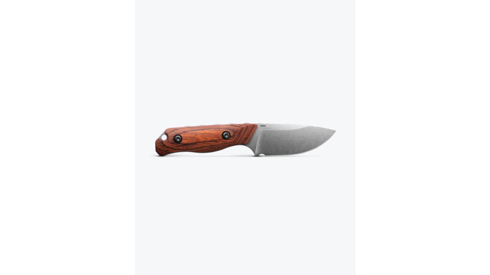 Benchmade Hidden Canyon Hunter Fixed Blade Knife, 2.79in, CPM-S30V Stainless Steel, Drop Point Blade, Laminated Wood Handle, 15017