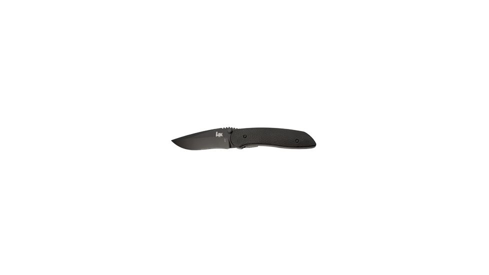 Heckler &amp; Koch 14950 Fugitive Folding Knife w/ Plain Edge BK Blade &amp; Black Handle 14950BK