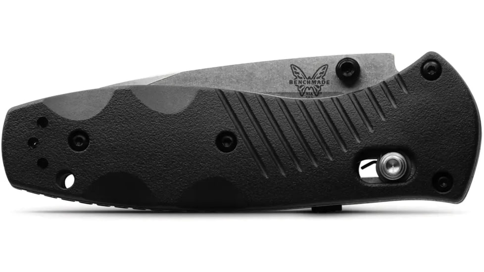 Benchmade Mini-Barrage Folding Knife, Plain Edge, Satin Blade 585