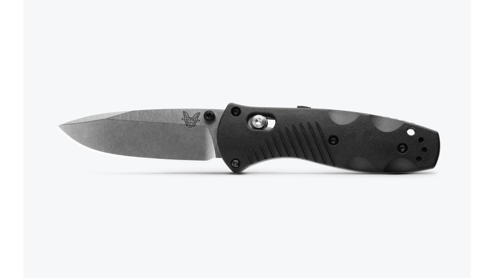 Benchmade Mini-Barrage Folding Knife, Plain Edge, Satin Blade 585