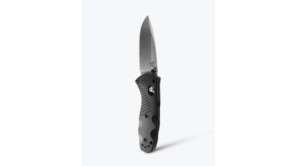Benchmade Mini-Barrage Folding Knife, Plain Edge, Satin Blade 585