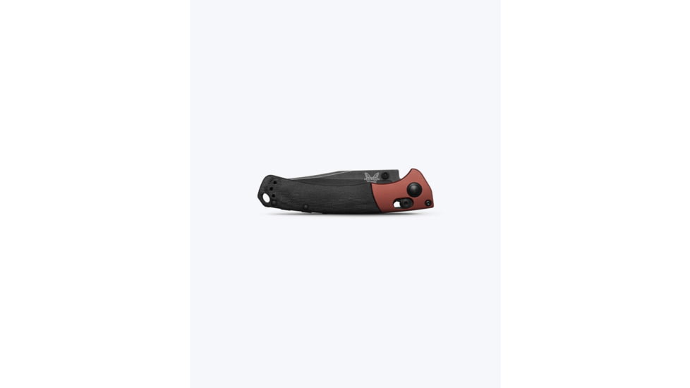 Benchmade Mini Crooked River Folding Knife, 3.4in, CPM-Magnacut Stainless Steel, Clip-Point, 6061-T6 Aluminum, Burnt Copper/ Black, 15085BK-04