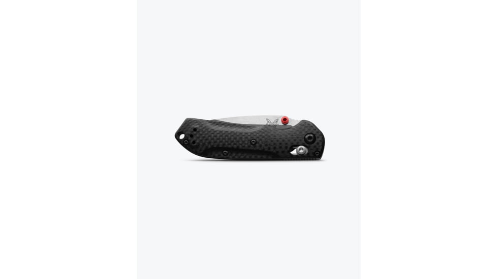 Benchmade Mini Freek Folding Knife, 3in, CPM-S90V Stainless Steel, Drop Point Blade, Carbon Fiber 3K Twill, Black Handle, 565-1