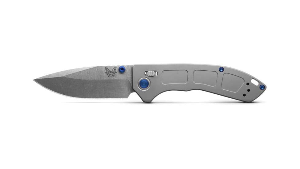 Benchmade Mini Narrows, Axis, Drop Point Knives, Grey, 743