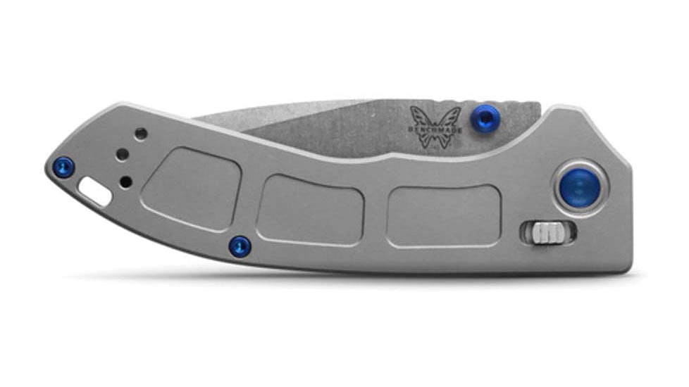 Benchmade Mini Narrows, Axis, Drop Point Knives, Grey, 743
