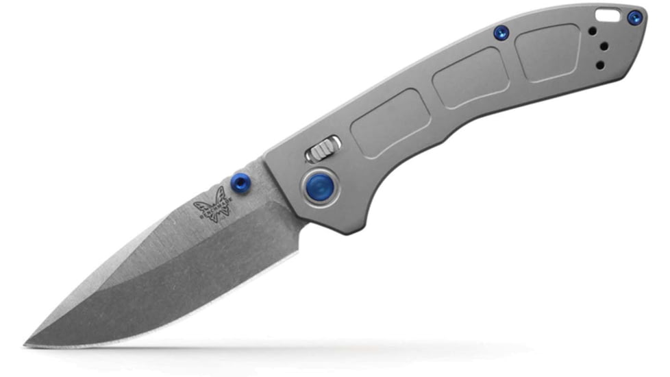 Benchmade Mini Narrows, Axis, Drop Point Knives, Grey, 743