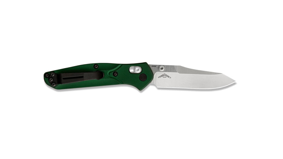 Benchmade Mini Osborne Axis Folding Knife, 2.92in CPM-S30V Stainless Steel Reverse Tanto Blade, 6061-T6 Billet aluminum Handle, 945