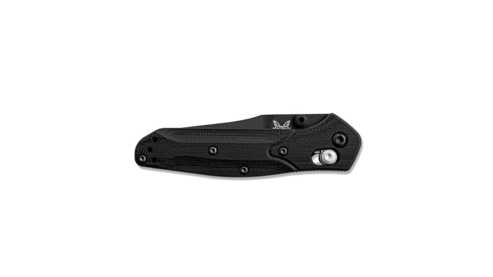 Benchmade Mini Osborne Axis Folding Knife, 2.92in CPM-S30V Stainless Steel Reverse Tanto Blade, Black G10 Handle, 945BK-1