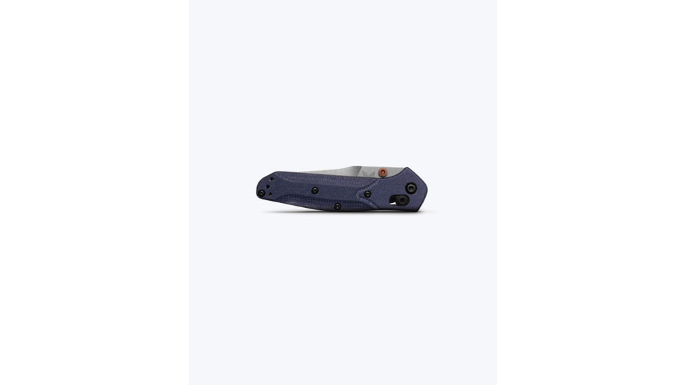 Benchmade Mini Osborne Folding Knife, 2.92in, M390 Steel, Reverse Tanto, Micarta, Blue Denim, 945-04
