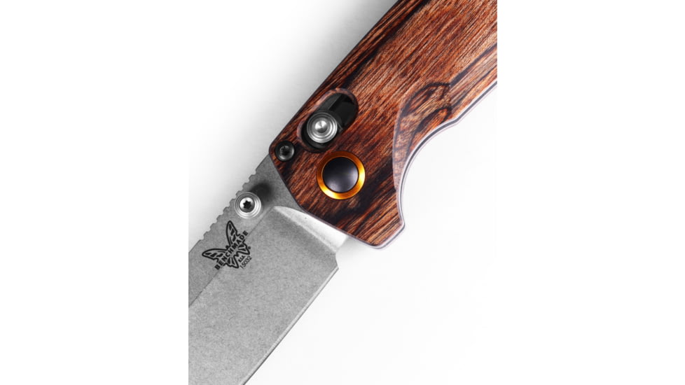 Benchmade North Fork Folding Knife, 2.97in, CPM-S30V Premium Stainless Steel, Wood, 15032
