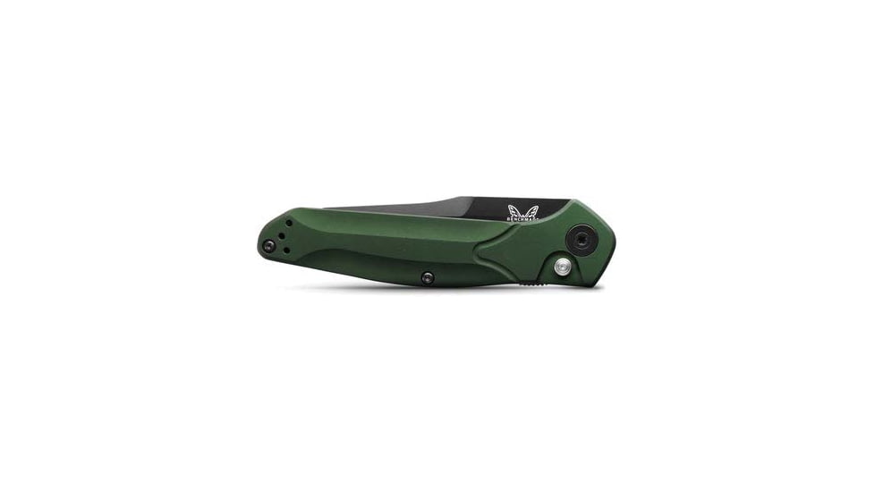 Benchmade Osborne Automatic Folding Knife, 3.4 in, CPM-S30V Steel, Tanto, Green, 9400BK