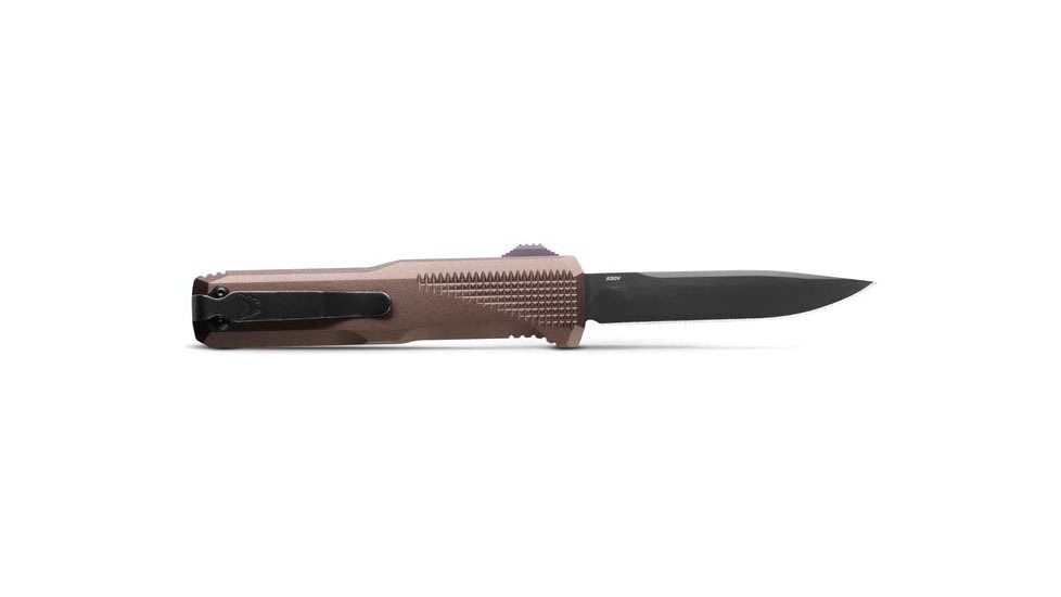 Benchmade 4600 Phaeton Automatic Folding Knife, 3.45 in, CPM-S30V, Clip-Point, OD Green Handle, 4600DLC-1