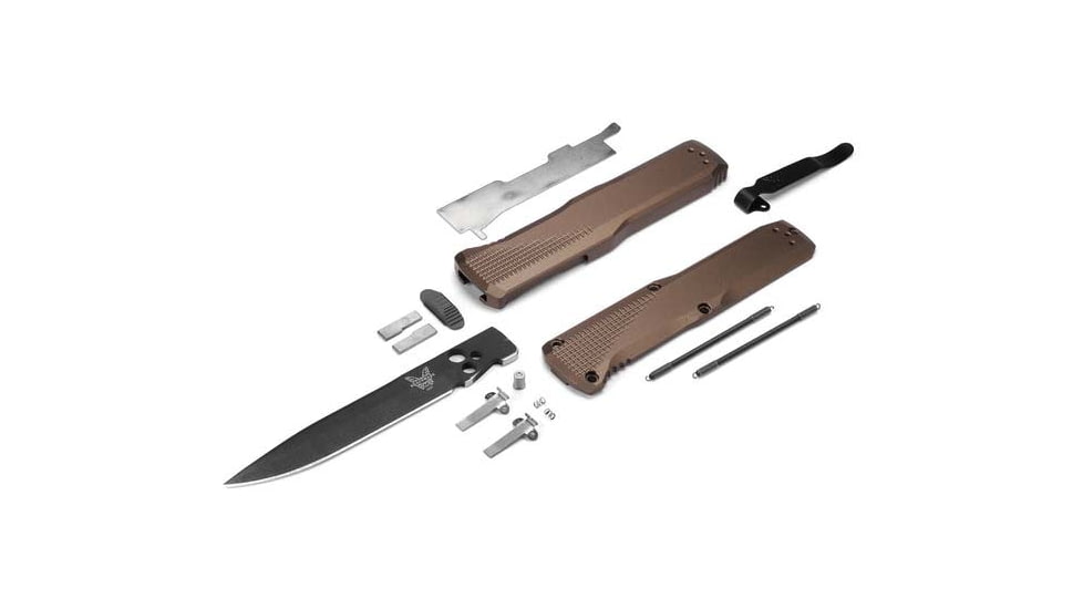 Benchmade 4600 Phaeton Automatic Folding Knife, 3.45 in, CPM-S30V, Clip-Point, OD Green Handle, 4600DLC-1