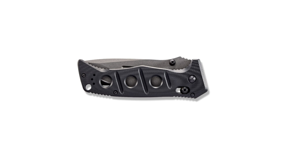 Benchmade Sibert Adamas Axis Stud Folding Knife, 3.82in CPM-CruWear Steel Drop Point Grey Coated Blade, Contoured G-10 Handle, 275GY-1