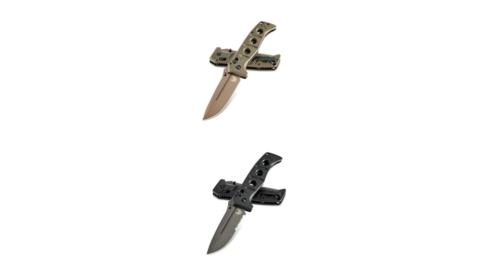 Benchmade Sibert Adamas Axis Stud Folding Knife, Flat Earth, Tungsten Grey