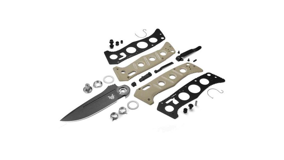 Benchmade Sibert Auto Adamas Axis Stud Automatic Folding Knife, 3.8in CPM-CruWear Steel Drop Point Grey Coated Blade, G10 Handle, 2750GY-3