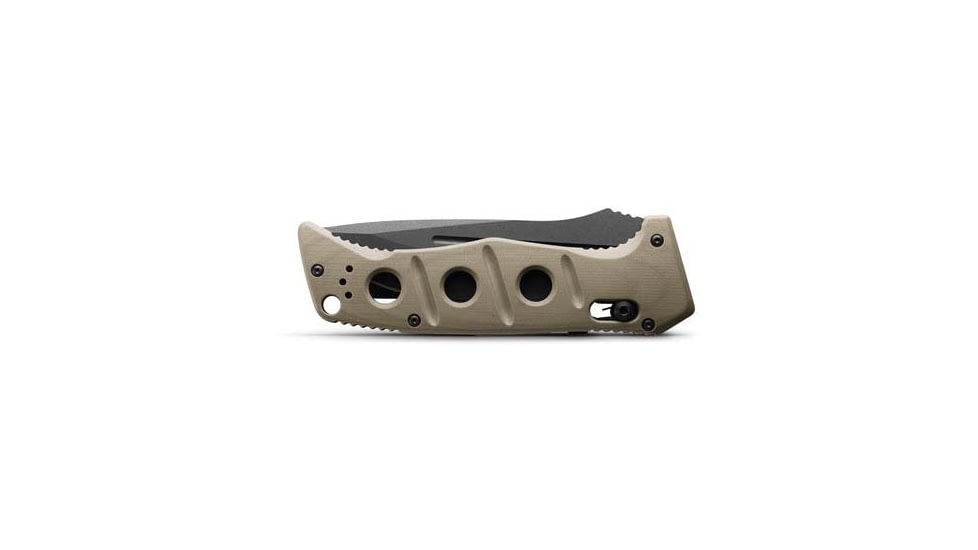 Benchmade Sibert Auto Adamas Axis Stud Automatic Folding Knife, 3.8in CPM-CruWear Steel Drop Point Grey Coated Blade, G10 Handle, 2750GY-3