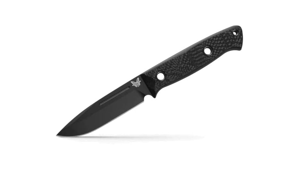 Benchmade Sibert Bushcrafter Fixed Blade Knife, 4.38in, CPM-Cruwear, Black, 163BK