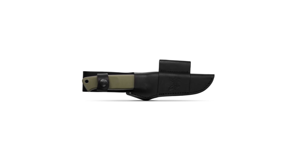 Benchmade Sibert Bushcrafter Fixed Blade Knife, 4.38in, CPM-S30V Super Premium Stainless Steel, Green, 163-1