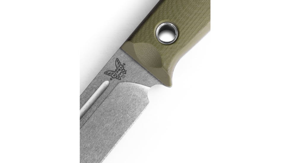 Benchmade Sibert Bushcrafter Fixed Blade Knife, 4.38in, CPM-S30V Super Premium Stainless Steel, Green, 163-1