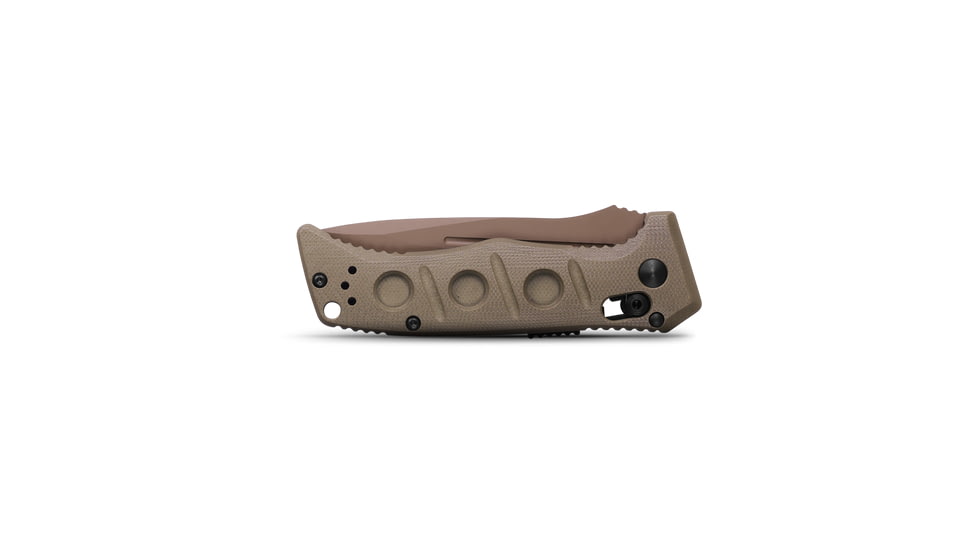 Benchmade Sibert Mini Auto Adamas Automatic Folding Knife, 3.25in, CPM MagnaCut, Drop Point, OD Green G10 Handle, 2730FE-2