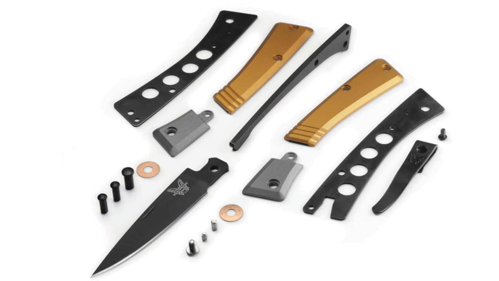 Benchmade Successor Folding Knife, 2.56 in, M390 Stainless Steel, Drop Point, 6061-T6 Aluminum, Ash Gray/ Black, 315BK-01