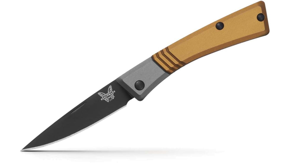 Benchmade Successor Folding Knife, 2.56 in, M390 Stainless Steel, Drop Point, 6061-T6 Aluminum, Ash Gray/ Black, 315BK-01
