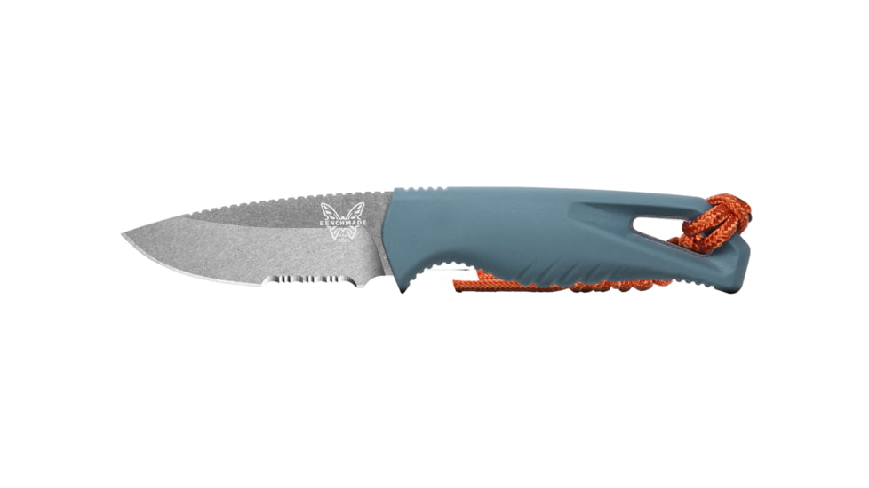 Benchmade Water Intersect Fixed Blade Knife, 2.68in, CPM MagnaCut Stainless Steel, Santoprene, Depth Blue, 18050S