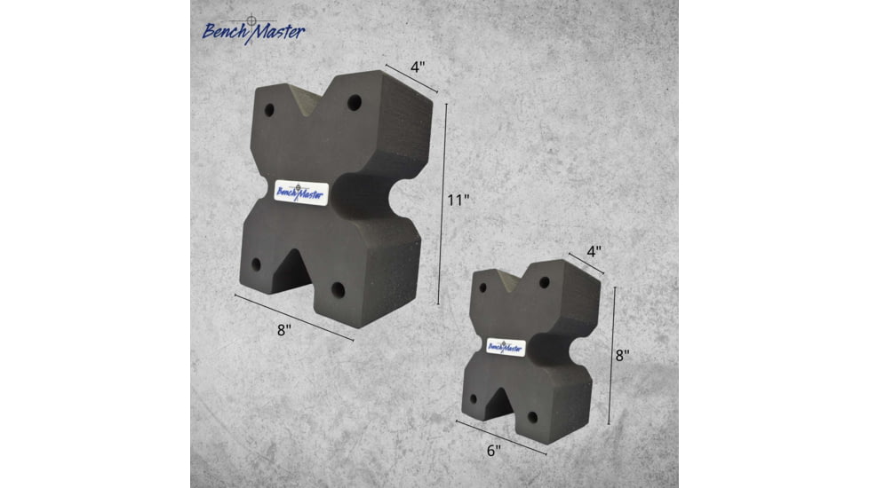 BenchMaster X-Block Shooting Rest Combo Pack Mini, Black, BMWRXBLKCOMBO