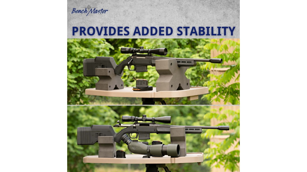 BenchMaster X-Block Shooting Rest Combo Pack Mini, Black, BMWRXBLKCOMBO