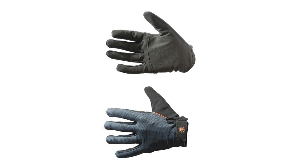 Beretta Mesh Shooting Gloves, Medium, Black/Blue, w/Logo, L311T15840903M