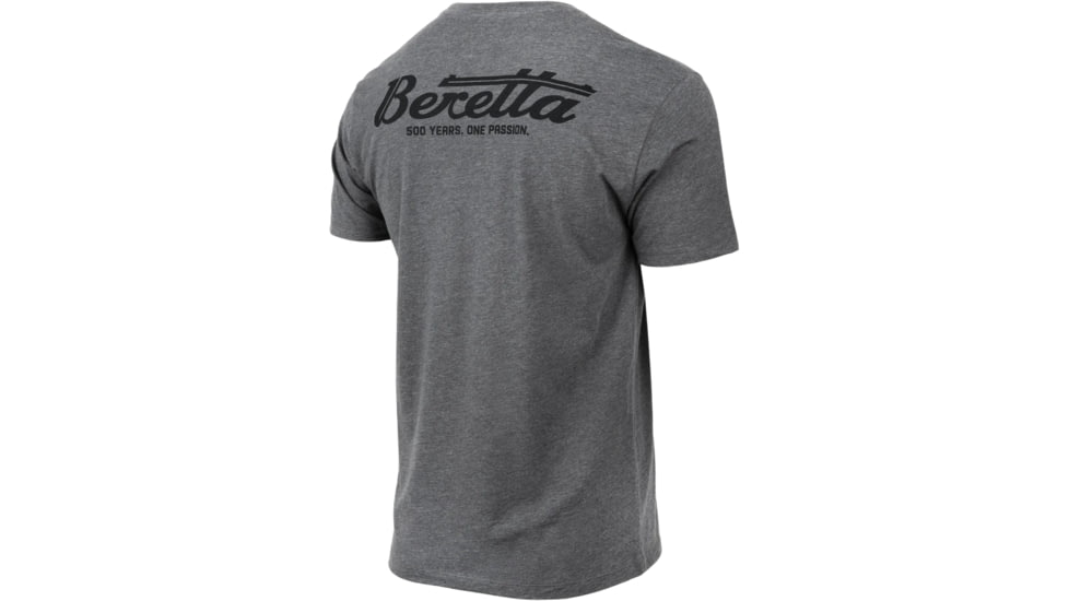 Beretta Rail T-Shirt - Mens, Short Sleeve, Heather Grey, 2XL, TS223T1890090UXXL