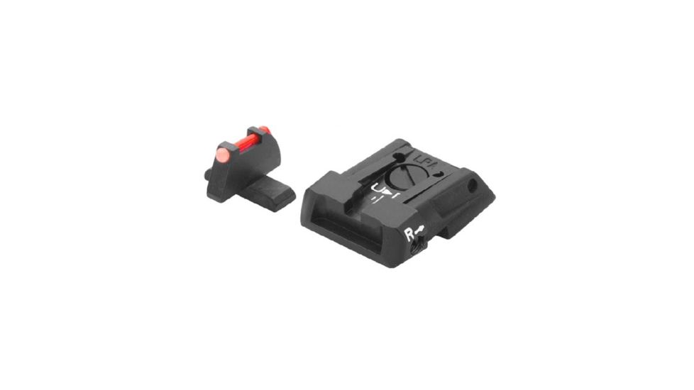Beretta Sight Kit Adjustable For Apx Fiber Optic Front, Black, EU00067