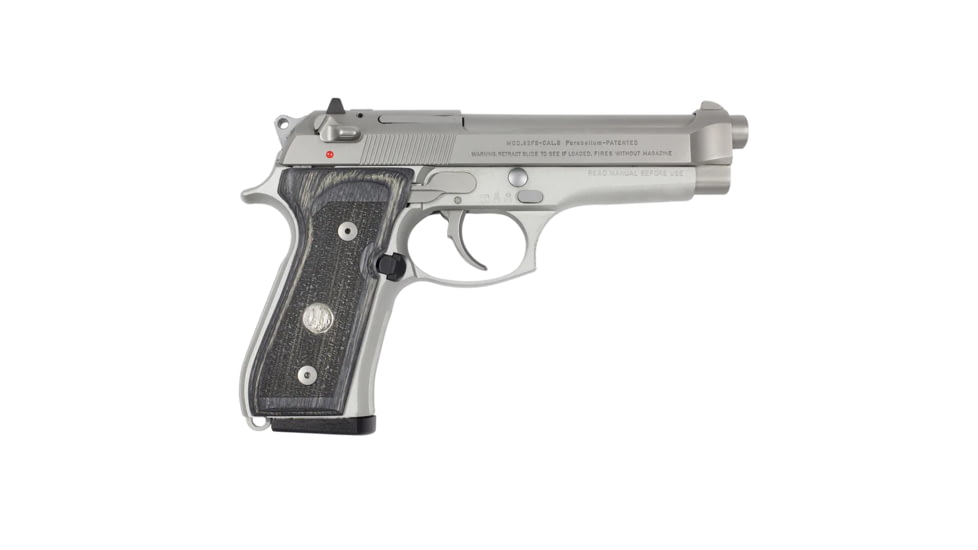 Beretta Wood Pistol Grip w/ Medallion, 92/96, Grey, E01439