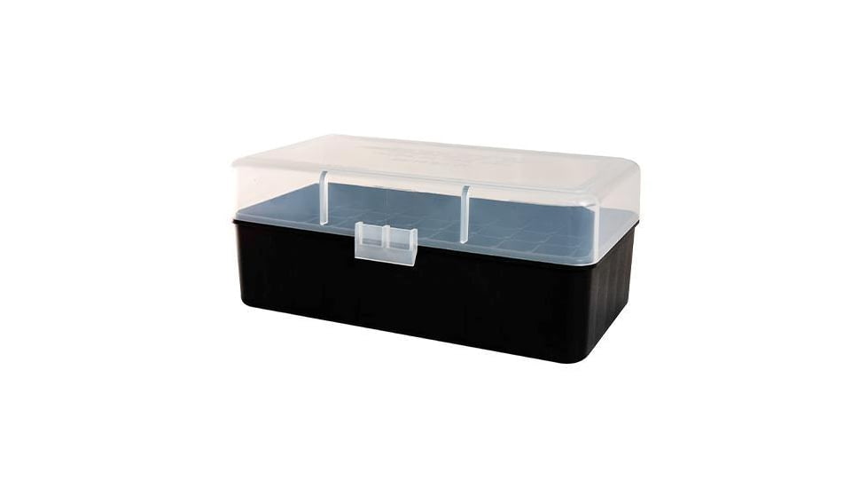 Berrys Manufacturing Mfg 411 Clear Ammo Flip Top Box Holds 50 Rounds - .45/70 Govt, 38482