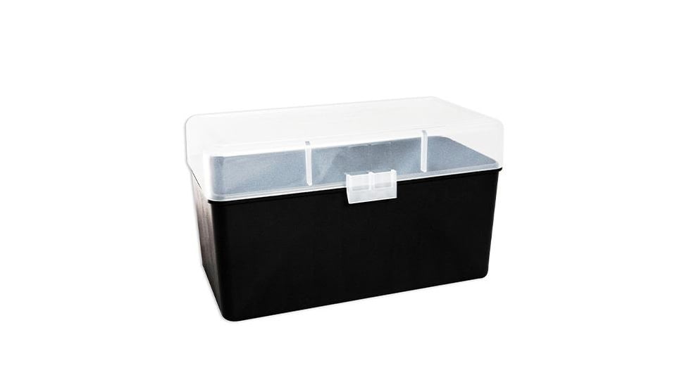 Berrys Manufacturing Mfg 412 Clear Ammo Flip Top Box Holds 50 Rounds - .300 Ultra, 71156