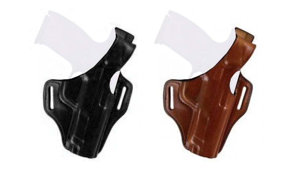 Bianchi 56 Serpent Series Hip Holster, Black, Tan