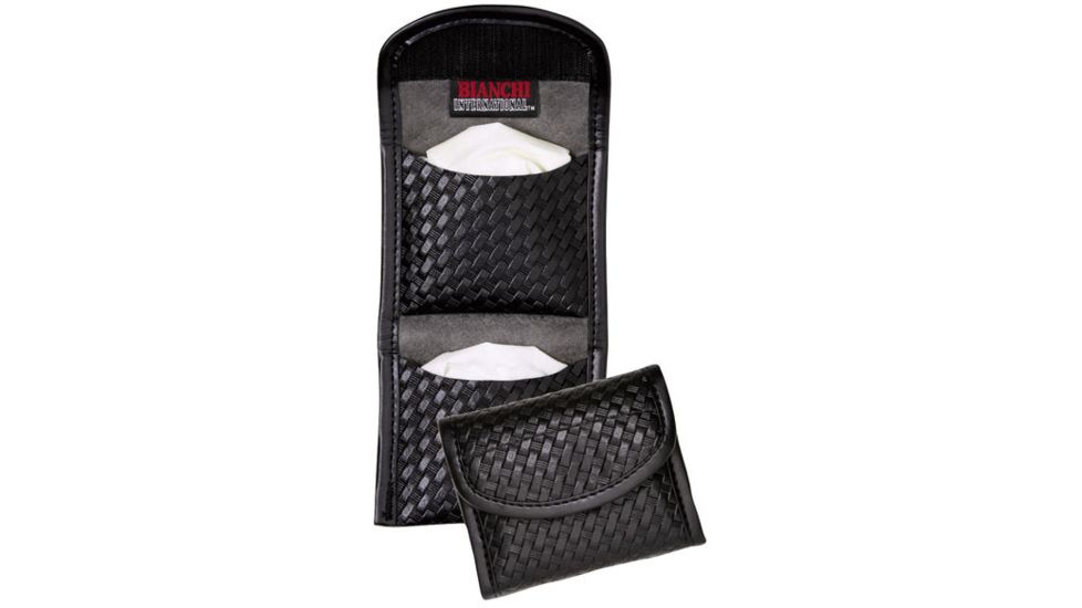 Bianchi 7928 Flat Glove Pouch - Plain Black, Hidden 22961