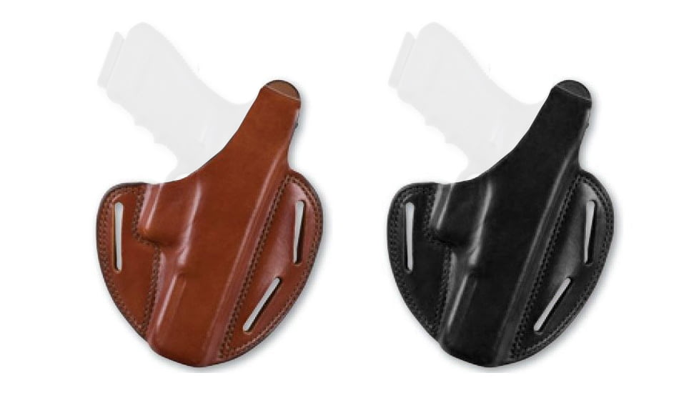 Bianchi Shadow II 3 Slot Pnacake Holster, Black, Tan