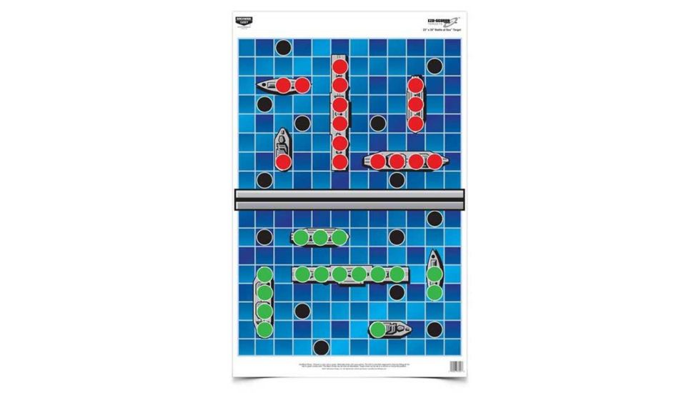 Birchwood Casey Battle At Sea Eze-Scorer Paper Game Target 23x35 Inch 100 Per Case, BC-37047