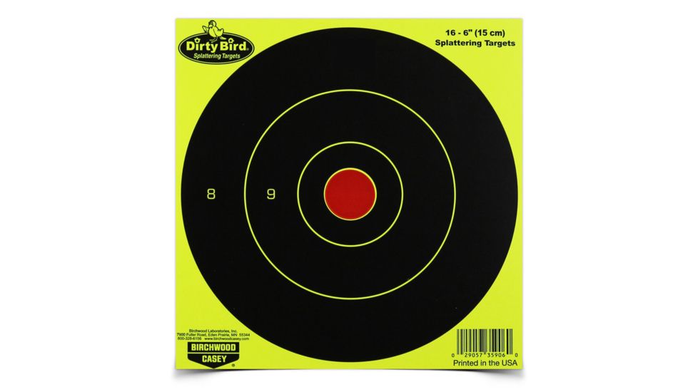 Birchwood Casey Dirty Bird Chartreuse Bulls-Eye, BC-35970
