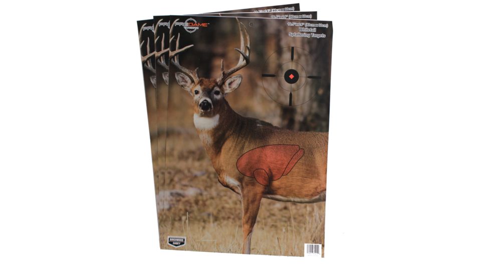 Birchwood Casey Dirty Bird PreGame Animal Targets Deer 16.5x24 Inch 3 Per Package, BC-35401