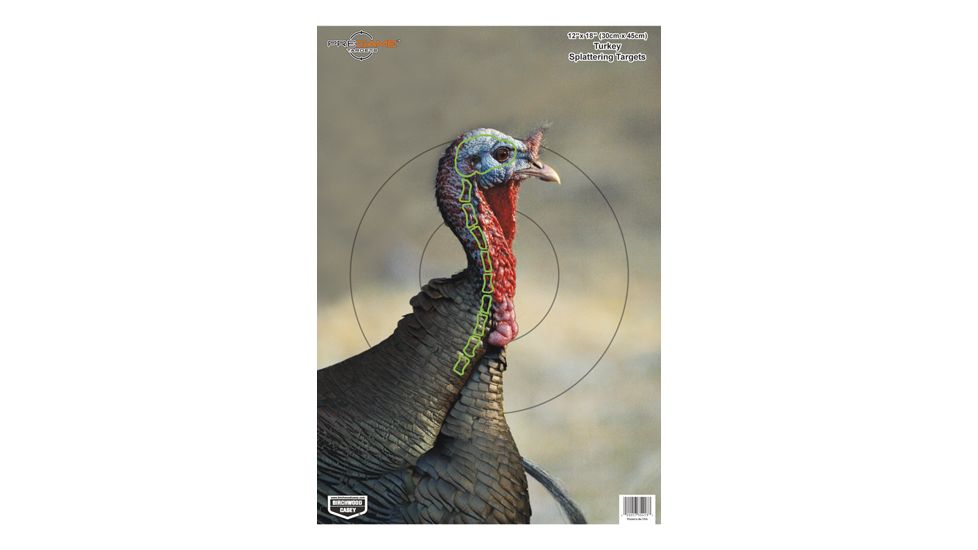 Birchwood Casey Dirty Bird PreGame Animal Targets Turkey 12x18 Inch 8 Per Package, BC-35403