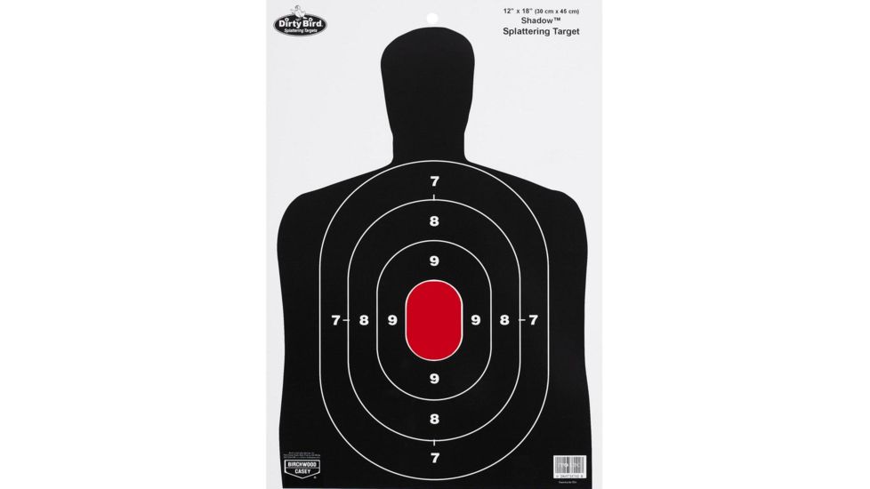 Birchwood Casey Dirty Bird Shadow Targets BC27 12x18 Inch 100 Per Package, BC-35702