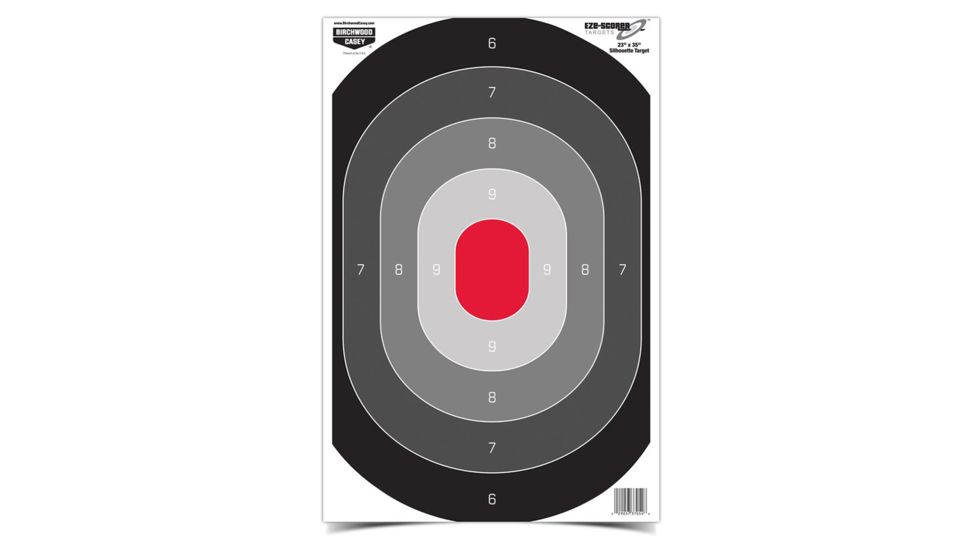 Birchwood Casey Eze-Scorer Oval Silhouette Paper Target 23x35 Inches 5 Per Package, BC-37053