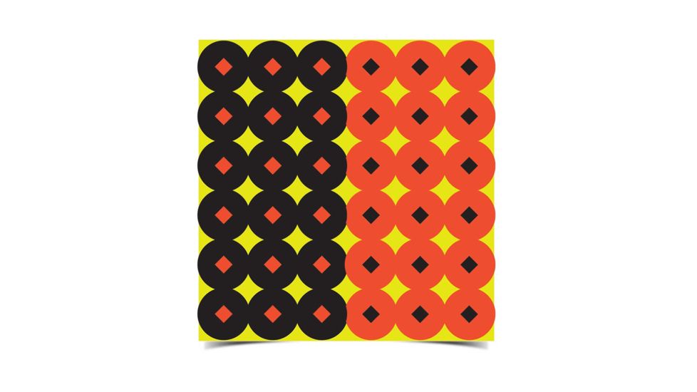 Birchwood Casey Shoot-N-C 1-Inch Round Targets Black/Orange 432 Total, BC-34117