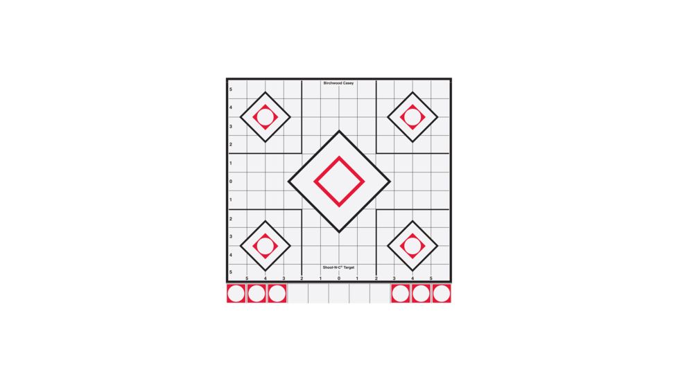 Birchwood Casey Shoot-N-C White/Black 12in. Sight-In, BC-34219