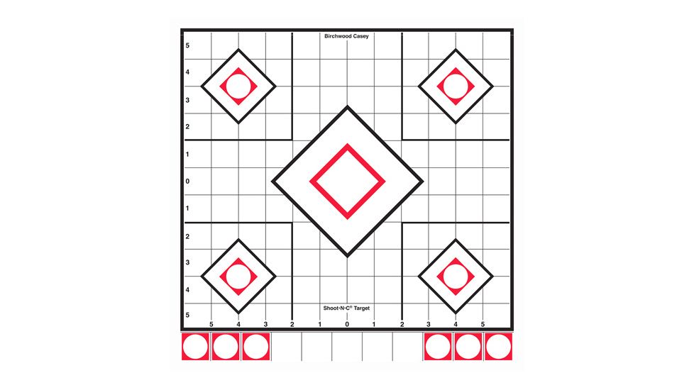 Birchwood Casey Shoot-N-C White/Black 12in. Sight-In, BC-34219